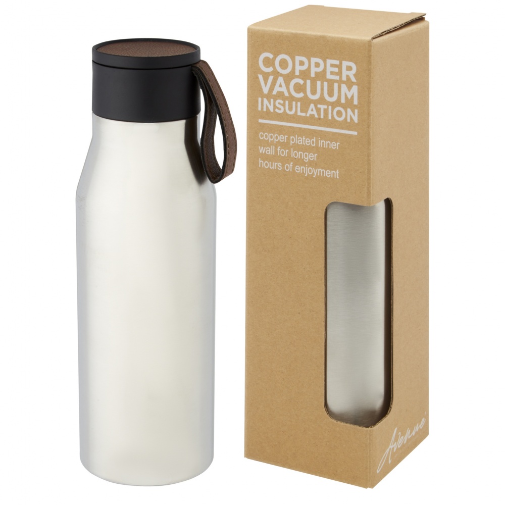 Logo trade corporate gifts image of: Ljungan 500 ml copper vacuum insulated stainless steel bottle